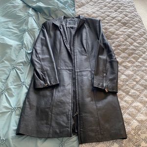 Excellent condition! B by Bernardo Womens Leather Coat Size Small